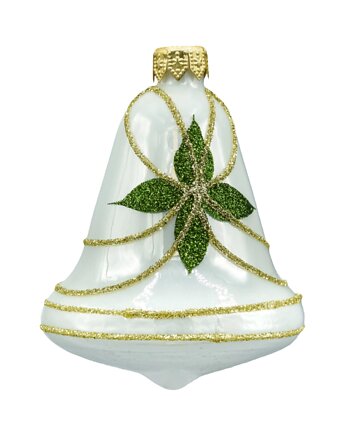 Bombka choinkowa: Dzwonek biały: 3 sztuki, Syn Bombkarza