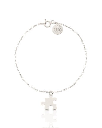 Bransoletka srebrna z puzzlem, LUO