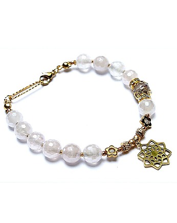 Kwarc różowy /03.08.25 - bransoletka - Szlachetna kolekcja, KiKa pracownia