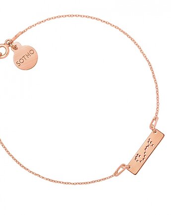 Bransoletka z matowego różowego złota z konstelacją Skorpiona, SOTHO