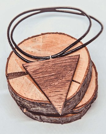 Naszyjnik choker drewniany trójąt, MARACHIC