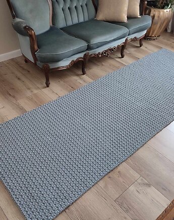 Dywan szydełkowy prostokątny ze sznurka 60cmx208cm, MISZ MASZ Dorota Tyszko