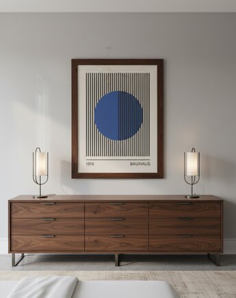 PLAKAT bauhaus dekoracyjny abstrakcja poster retro, black dot studio