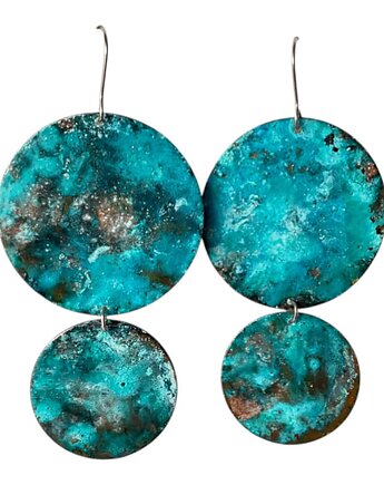 Duże kolczyki organiczne z miedzi, Artseko