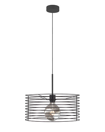 Druciana lampa wisząca do salonu w stylu industrialnym CLIZA, lampy loftowe LYSNE LOFT