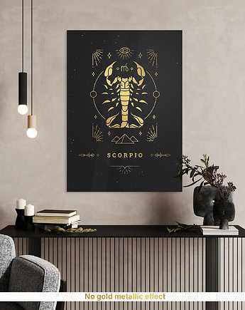 Obraz autorski na płótnie TAPETAMA znak zodiaku Skorpion, TAPETAMA
