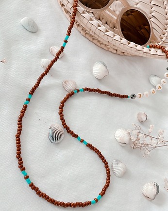 Łańcuszek do okularów  HIPPIE boho blue, NOMAD