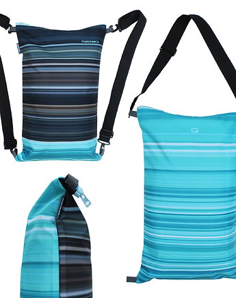 Plecak miejski torba na ramię 2w1 worek z zamkiem sportowy jednokomorowy, Malokee