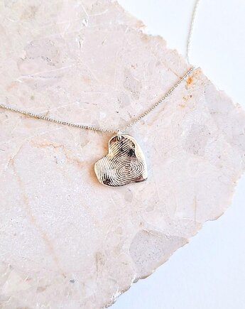 Naszyjnik z odciskiem palca - Serce, MaMjewellery
