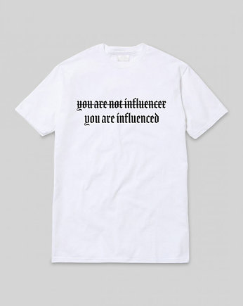 T-shirt Not Influencer White, Back to Black
