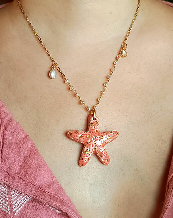 Naszyjnik pozłacany Rozgwiazda Kolekcja Parian, ZIĘBA