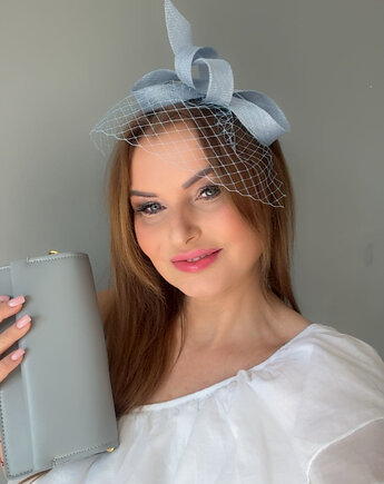 Fascynator  PETRA  BŁĘKIT PASTELOWY / inne kolory, MONIKA SAXTON LUXURIOUS MILLINERY
