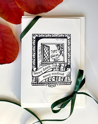 Biblioteczka - zestaw 5 kartek okolicznościowych, Malu Studio