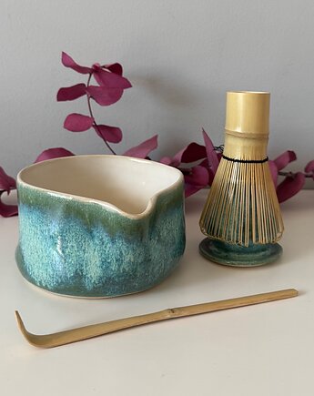 Zestaw do matcha (matchawan + stojak), bien.ceramics