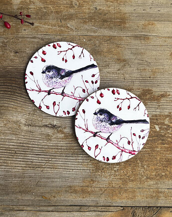 Podkładki pod kubek- Raniuszek- Ptaki- Ilustracja, BOSKE