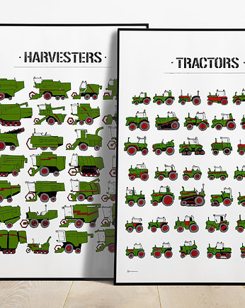 Fendt Traktory z Kombajnami! 2x50x70cm :), Tiny Machinery