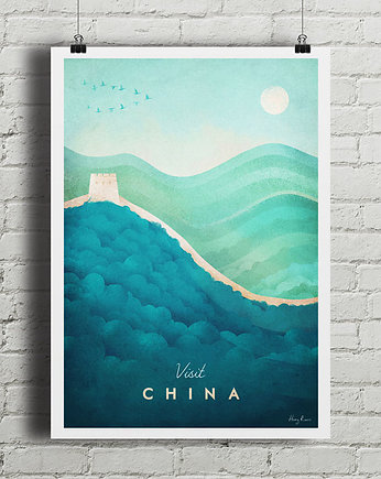 Chiny - vintage plakat, minimalmill