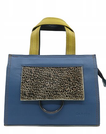 Torebka damska do ręki, skóra naturalna, regulowany pasek eko OLIVKA, Olivka Warsaw