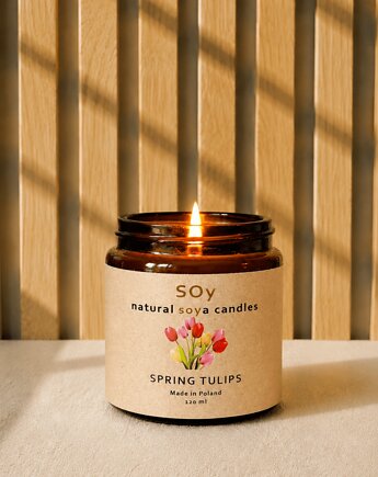 Świeczka sojowa Tulipany, SOy