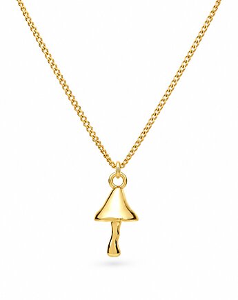 GRZYBEK - naszyjnik srebro złocone 24K, ISSI Jewelry