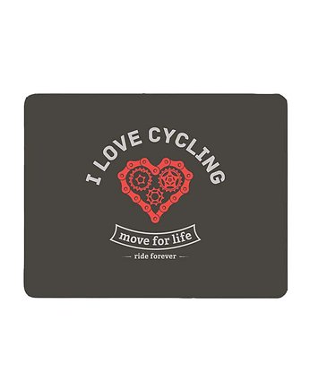 Podkładka pod mysz. i love cycling, studioixi
