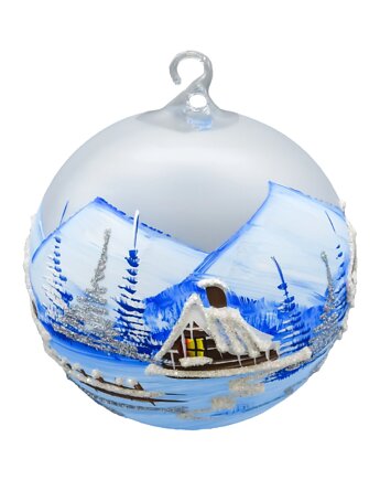 Bombka Lampion ze stojakiem: niebieski, Syn Bombkarza