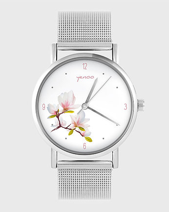 Zegarek - Magnolia - metalowy, yenoo