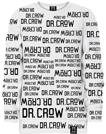 Bluza bez kaptura Dziewczynka DR.CROW Logo Napisy Biała, DrCrow