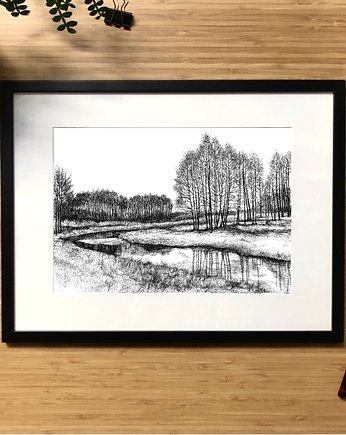 Pejzaż nad wodą, beata sketches