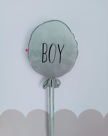 Poduszka balon BOY MIĘTA, OKAZJE - Prezent na Baby shower