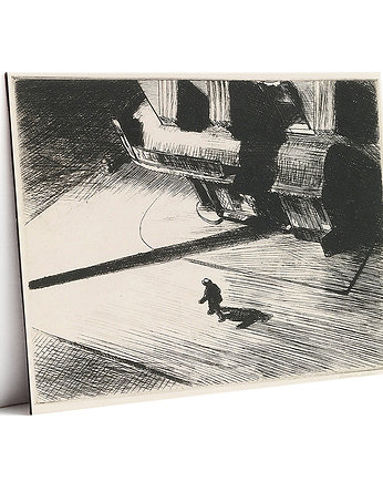 Nocne Cienie -  E. Hopper - magnes, Galeria LueLue
