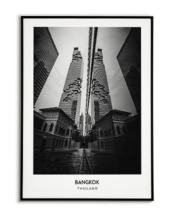 Plakat miasto BANGKOK TAJLANDIA obraz, Bajkowe Obrazki