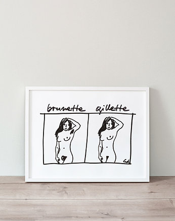 Plakat Brunette gillette, Edyta Draus