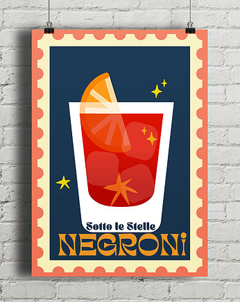 Plakat Negroni - fine art, minimalmill