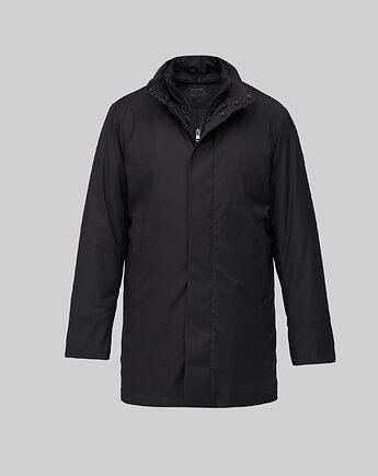 Płaszcz męski nissoria czarny, BORGIO