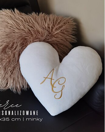 Serce - poduszka ozdobna  kolory  haft, Little Angels