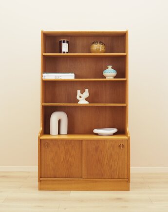 Biblioteczka fornirowana jesionem, Dania, lata 70., Przetwory design