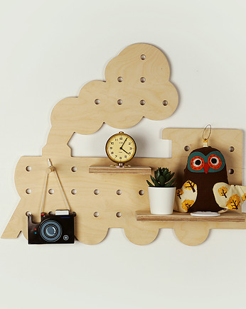 Półka pegboard lokomotywa, lobster design