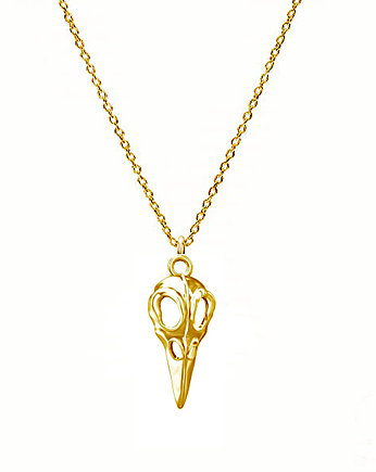 PTASIA CZASZKA- srebro, złoto, róż, ISSI Jewelry