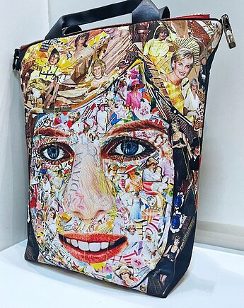 Art MIMA bag SHORT & Torn Revenue print, MIMAbags