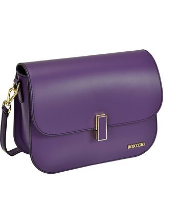 Torebka Skórzana z ozdobnym zapięciem (6188), BOSCCOLO