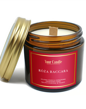 Świeca zapachowa sojowa Róża Baccara 120ml- Your Candle, Your Candle