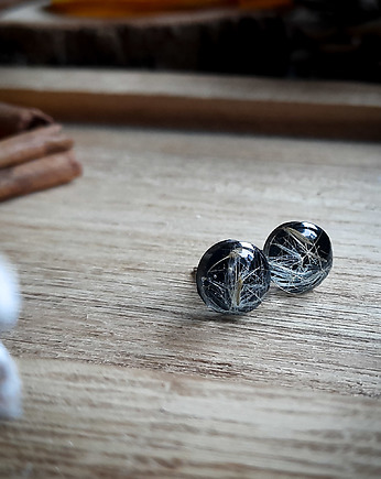 Kolczyki sztyfty z dmuchawcem, Figa handmade accessories