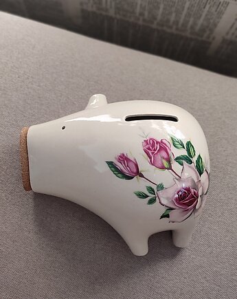 Świnka Skarbonka PiggyB seria RETRO róże, Mazurek and things