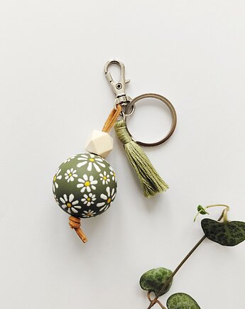 Brelok drewniany w łączkę, BohoHome