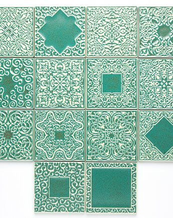 Kafle arabeski zestaw miętowy, pracowniazona