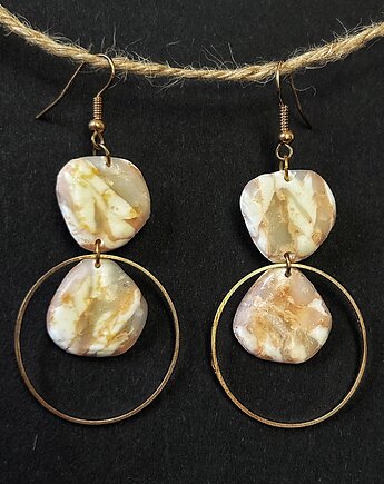 Kolczyki Pink Marble, Natalia Puchalska