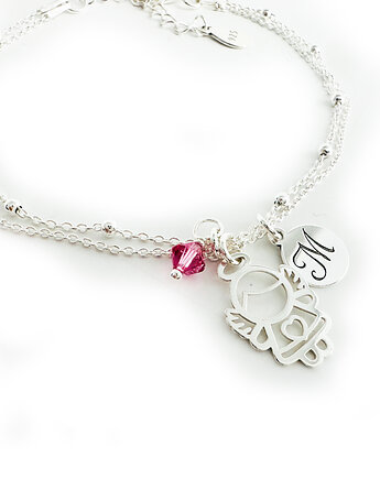 PERSONALIZOWANA bransoletka komunia prezent, Anemon Atelier
