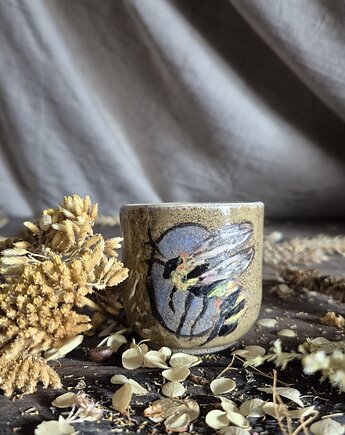 Espresso filiżanka, espresso pszczoła, mała kawka, czarka, kubek ilustracja, Fiona Ceramics