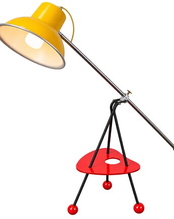 Lampa podłogowa, Polska, lata 60., Relikt design
